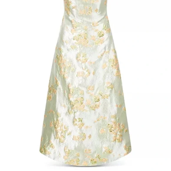 STAUD | Dresses | Staud Embroidered Brocade Floral Dress | Poshmark